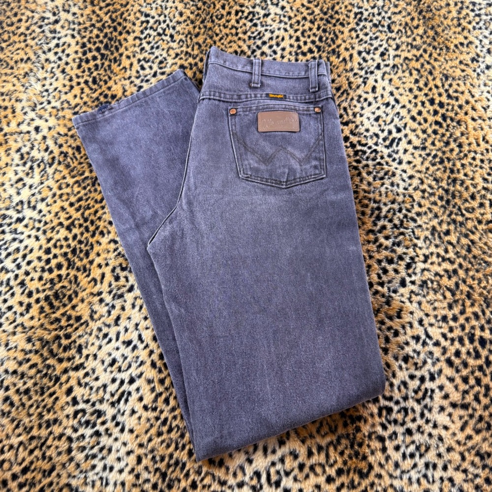 Vintage Wrangler Cowboy Cut 936KCL Gray Jeans 32x34 Slim Fit Straight Leg